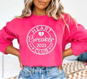 15 Heart Breaker Embroidery shirt