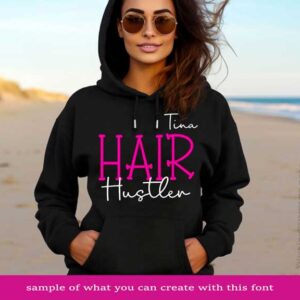 Southern Charm Duo Embroidery Font hair stylist