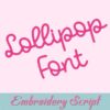 Lollipop Embroidery Font