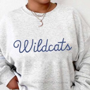Casual Font Embroidery sweatshirt