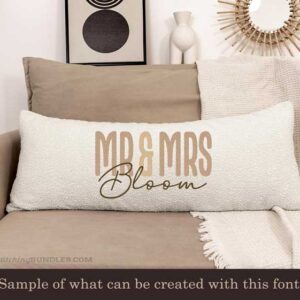 blush & bloom embroidery font
