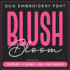 blush and bloom duo embroidery