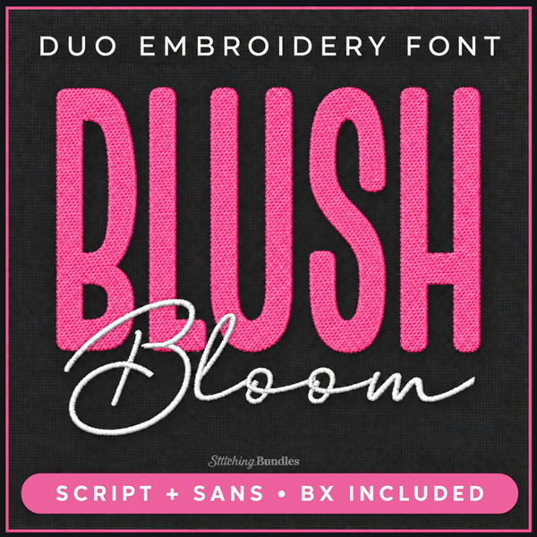 blush and bloom duo embroidery