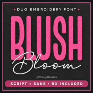 blush and bloom duo embroidery