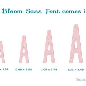 Blush & Bloom Duo embroidery font sans