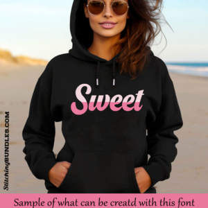 Duotone Cursive Embroidery sweet