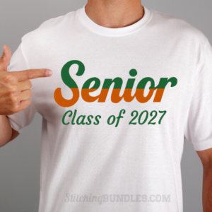 Senior Class of 2027 Embroidery design
