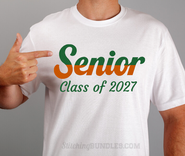 Senior Class of 2027 Embroidery design