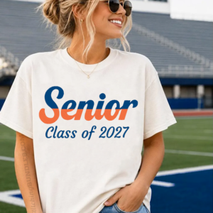 Senior Class of 2027 Embroidery school color